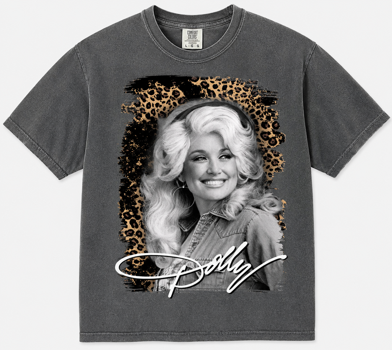 Dolly Parton Inspired Leopard T-shirt