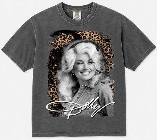 Dolly Parton Inspired Leopard T-shirt