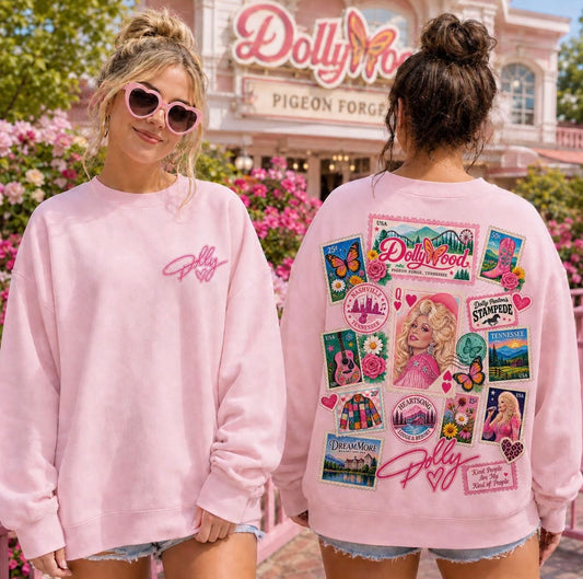 Dolly Parton Inspired Stamp Sweatshirt